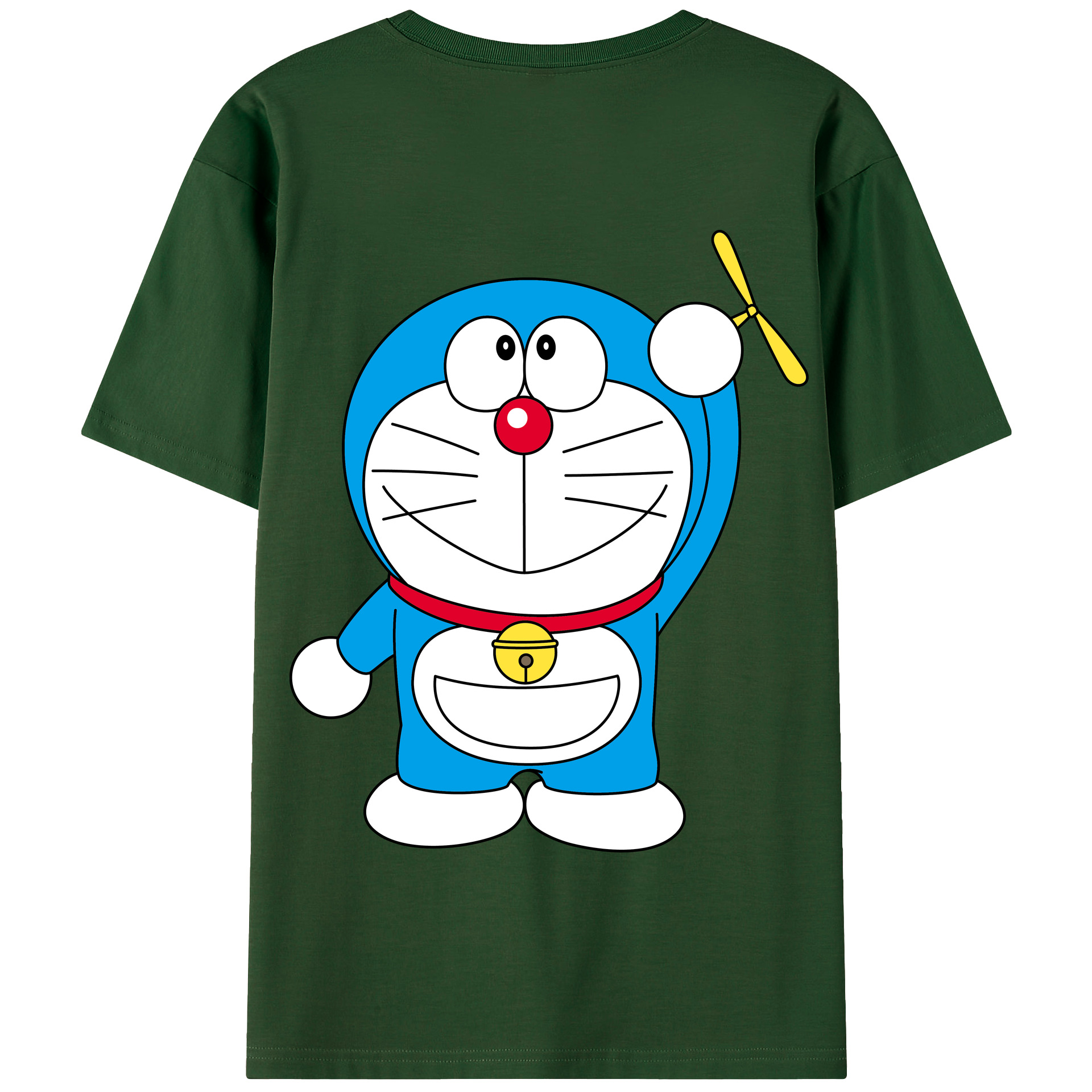 （画像用） ドラえもん Doraemon 綿100％半袖Tシャツ（背面プリント）